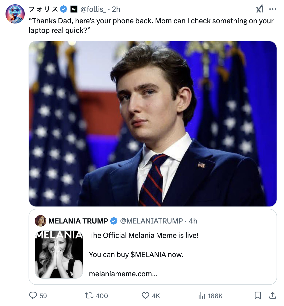 Meme tagged crypto, twitter
